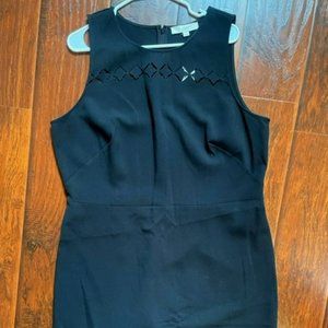LOFT Sleeveless Cut Out Black Dress NWT size 18